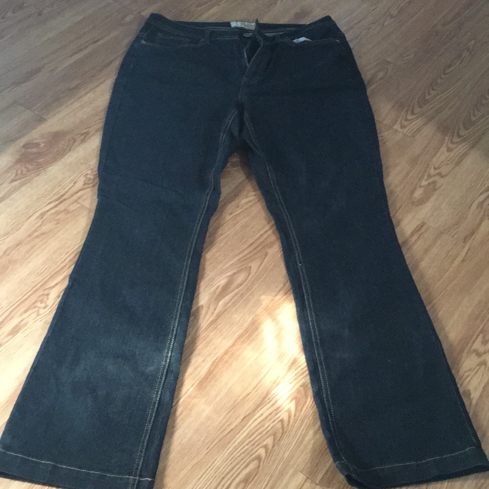 Hybrid dark bootcut jeans size 16